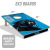 YouTheFan NFL 2’ x 3’ Wood Cornhole Game(Carolina Panthers)