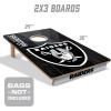 YouTheFan NFL 2’ x 3’ Wood Cornhole Game(Las Vegas Raiders)