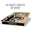 YouTheFan NFL 2’ x 3’ Wood Cornhole Game(New Orleans Saints)