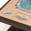 YouTheFan NFL 25-Layer StadiumViews Lighted End Table(Miami Dolphins)
