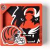 YouTheFan NFL Arizona Cardinals 3D Logo Series Magnets(Cincinnati Bengals)