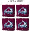 YouTheFan Officially-Licensed NHL Set of 4 Cornhole Bags – All Weather Regulation 6” x 6” Size – 16oz Weight – Designed in USA(Colorado Avalanche – Maroon)