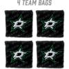 YouTheFan Officially-Licensed NHL Set of 4 Cornhole Bags – All Weather Regulation 6” x 6” Size – 16oz Weight – Designed in USA(Dallas Stars – Black)