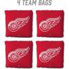 YouTheFan Officially-Licensed NHL Set of 4 Cornhole Bags – All Weather Regulation 6” x 6” Size – 16oz Weight – Designed in USA(Detroit Red Wings – Red)