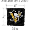 YouTheFan Officially-Licensed NHL Set of 4 Cornhole Bags – All Weather Regulation 6” x 6” Size – 16oz Weight – Designed in USA(Pittsburgh Penguins – Black)