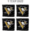 YouTheFan Officially-Licensed NHL Set of 4 Cornhole Bags – All Weather Regulation 6” x 6” Size – 16oz Weight – Designed in USA(Pittsburgh Penguins – Black)