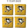 YouTheFan Officially-Licensed NHL Set of 4 Cornhole Bags – All Weather Regulation 6” x 6” Size – 16oz Weight – Designed in USA(Pittsburgh Penguins – Yellow)
