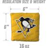 YouTheFan Officially-Licensed NHL Set of 4 Cornhole Bags – All Weather Regulation 6” x 6” Size – 16oz Weight – Designed in USA(Pittsburgh Penguins – Yellow)