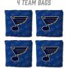 YouTheFan Officially-Licensed NHL Set of 4 Cornhole Bags – All Weather Regulation 6” x 6” Size – 16oz Weight – Designed in USA(St. Louis Blues – Blue)