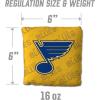 YouTheFan Officially-Licensed NHL Set of 4 Cornhole Bags – All Weather Regulation 6” x 6” Size – 16oz Weight – Designed in USA(St. Louis Blues – Yellow)