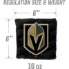 YouTheFan Officially-Licensed NHL Set of 4 Cornhole Bags – All Weather Regulation 6” x 6” Size – 16oz Weight – Designed in USA(Vegas Golden Knights – Black)