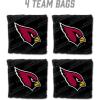 YouTheFan Officially-licensed NFL Set of 4 Cornhole Bags – All Weather regulation 6” x 6” size – Designed in USA(Arizona Cardinals – Black)
