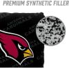 YouTheFan Officially-licensed NFL Set of 4 Cornhole Bags – All Weather regulation 6” x 6” size – Designed in USA(Arizona Cardinals – Black)