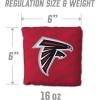 YouTheFan Officially-licensed NFL Set of 4 Cornhole Bags – All Weather regulation 6” x 6” size – Designed in USA(Atlanta Falcons – Red)