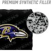 YouTheFan Officially-licensed NFL Set of 4 Cornhole Bags – All Weather regulation 6” x 6” size – Designed in USA(Baltimore Ravens – Black)