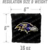 YouTheFan Officially-licensed NFL Set of 4 Cornhole Bags – All Weather regulation 6” x 6” size – Designed in USA(Baltimore Ravens – Black)