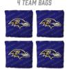 YouTheFan Officially-licensed NFL Set of 4 Cornhole Bags – All Weather regulation 6” x 6” size – Designed in USA(Baltimore Ravens – Purple)