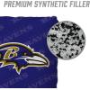 YouTheFan Officially-licensed NFL Set of 4 Cornhole Bags – All Weather regulation 6” x 6” size – Designed in USA(Baltimore Ravens – Purple)