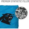 YouTheFan Officially-licensed NFL Set of 4 Cornhole Bags – All Weather regulation 6” x 6” size – Designed in USA(Carolina Panthers – Blue)