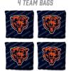 YouTheFan Officially-licensed NFL Set of 4 Cornhole Bags – All Weather regulation 6” x 6” size – Designed in USA(Chicago Bears – Blue)