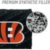 YouTheFan Officially-licensed NFL Set of 4 Cornhole Bags – All Weather regulation 6” x 6” size – Designed in USA(Cincinnati Bengals – Black)