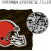 YouTheFan Officially-licensed NFL Set of 4 Cornhole Bags – All Weather regulation 6” x 6” size – Designed in USA(Cleveland Browns – Brown)