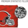 YouTheFan Officially-licensed NFL Set of 4 Cornhole Bags – All Weather regulation 6” x 6” size – Designed in USA(Cleveland Browns – Orange)