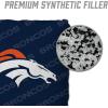 YouTheFan Officially-licensed NFL Set of 4 Cornhole Bags – All Weather regulation 6” x 6” size – Designed in USA(Denver Broncos – Blue)