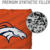 YouTheFan Officially-licensed NFL Set of 4 Cornhole Bags – All Weather regulation 6” x 6” size – Designed in USA(Denver Broncos – Orange)