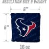 YouTheFan Officially-licensed NFL Set of 4 Cornhole Bags – All Weather regulation 6” x 6” size – Designed in USA(Houston Texans – Blue)
