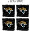 YouTheFan Officially-licensed NFL Set of 4 Cornhole Bags – All Weather regulation 6” x 6” size – Designed in USA(Jacksonville Jaguars – Black)