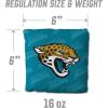 YouTheFan Officially-licensed NFL Set of 4 Cornhole Bags – All Weather regulation 6” x 6” size – Designed in USA(Jacksonville Jaguars – Teal)