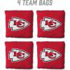 YouTheFan Officially-licensed NFL Set of 4 Cornhole Bags – All Weather regulation 6” x 6” size – Designed in USA(Kansas City Chiefs – Red)
