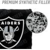 YouTheFan Officially-licensed NFL Set of 4 Cornhole Bags – All Weather regulation 6” x 6” size – Designed in USA(Las Vegas Raiders – Black)