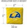 YouTheFan Officially-licensed NFL Set of 4 Cornhole Bags – All Weather regulation 6” x 6” size – Designed in USA(Los Angeles Rams – Yellow)