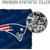 YouTheFan Officially-licensed NFL Set of 4 Cornhole Bags – All Weather regulation 6” x 6” size – Designed in USA(New England Patriots – Blue)