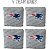 YouTheFan Officially-licensed NFL Set of 4 Cornhole Bags – All Weather regulation 6” x 6” size – Designed in USA(New England Patriots – Grey)