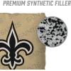 YouTheFan Officially-licensed NFL Set of 4 Cornhole Bags – All Weather regulation 6” x 6” size – Designed in USA(New Orleans Saints – Gold)