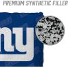 YouTheFan Officially-licensed NFL Set of 4 Cornhole Bags – All Weather regulation 6” x 6” size – Designed in USA(New York Giants – Blue)