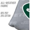 YouTheFan Officially-licensed NFL Set of 4 Cornhole Bags – All Weather regulation 6” x 6” size – Designed in USA(New York Jets – Grey)