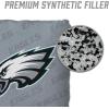 YouTheFan Officially-licensed NFL Set of 4 Cornhole Bags – All Weather regulation 6” x 6” size – Designed in USA(Philadelphia Eagles – Grey)