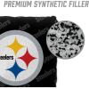 YouTheFan Officially-licensed NFL Set of 4 Cornhole Bags – All Weather regulation 6” x 6” size – Designed in USA(Pittsburgh Steelers – Black)