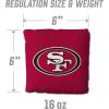 YouTheFan Officially-licensed NFL Set of 4 Cornhole Bags – All Weather regulation 6” x 6” size – Designed in USA(San Francisco 49ers – Red)
