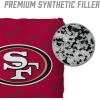 YouTheFan Officially-licensed NFL Set of 4 Cornhole Bags – All Weather regulation 6” x 6” size – Designed in USA(San Francisco 49ers – Red)