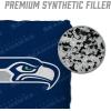 YouTheFan Officially-licensed NFL Set of 4 Cornhole Bags – All Weather regulation 6” x 6” size – Designed in USA(Seattle Seahawks – Blue)