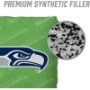 YouTheFan Officially-licensed NFL Set of 4 Cornhole Bags – All Weather regulation 6” x 6” size – Designed in USA(Seattle Seahawks – Green)