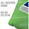 YouTheFan Officially-licensed NFL Set of 4 Cornhole Bags – All Weather regulation 6” x 6” size – Designed in USA(Seattle Seahawks – Green)