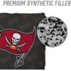 YouTheFan Officially-licensed NFL Set of 4 Cornhole Bags – All Weather regulation 6” x 6” size – Designed in USA(Tampa Bay Buccaneers – Grey)