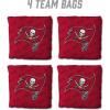YouTheFan Officially-licensed NFL Set of 4 Cornhole Bags – All Weather regulation 6” x 6” size – Designed in USA(Tampa Bay Buccaneers – Red)