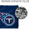 YouTheFan Officially-licensed NFL Set of 4 Cornhole Bags – All Weather regulation 6” x 6” size – Designed in USA(Tennessee Titans – Dark Blue)